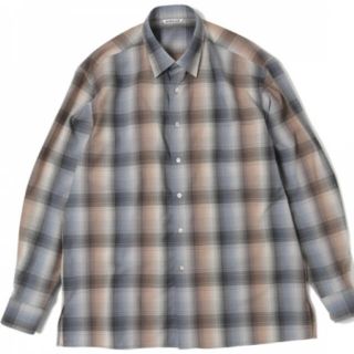 ワンエルディーケーセレクト(1LDK SELECT)のオーラリーSUPER LIGHT WOOL CHECK SHIRTS ennoy(シャツ)