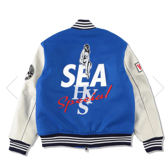 HYSTERIC GLAMOUR(ヒステリックグラマー)のHYSTERIC GLAMOUR  WIND AND SEA  スタジャン メンズのジャケット/アウター(スタジャン)の商品写真