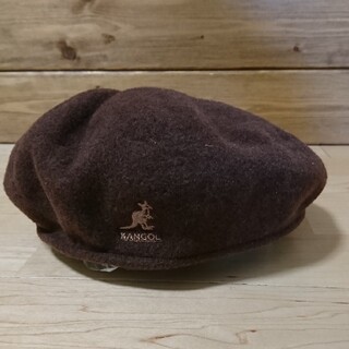 カンゴール(KANGOL)のKANGOL ウール504 ハンチング 茶色 ブラウン(ハンチング/ベレー帽)