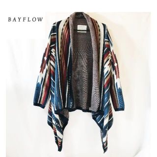 ベイフロー(BAYFLOW)の【BAYFLOW】ベイフロー スリーブポンチョ ストールコート(ポンチョ)