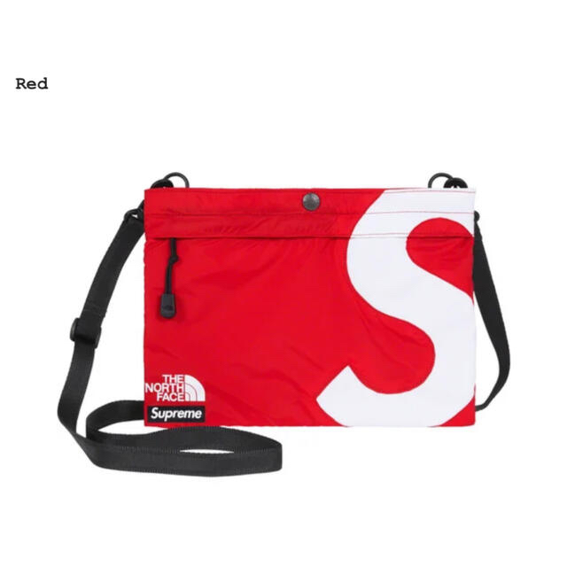 Supreme TNF S Logo Shoulder Bag Red