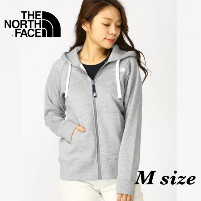 【新品】THE NORTH FACE ノースフェイス ロゴ パーカー グレー M | フリマアプリ ラクマ