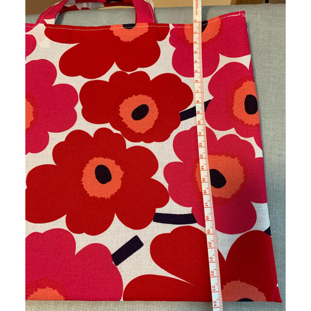 marimekko(マリメッコ)の☆専用となります☆マリメッコ　ミニウニッコレッドピンク　トートバック ハンドメイドのファッション小物(バッグ)の商品写真