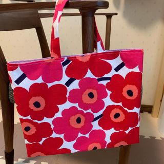 マリメッコ(marimekko)の☆専用となります☆マリメッコ　ミニウニッコレッドピンク　トートバック(バッグ)