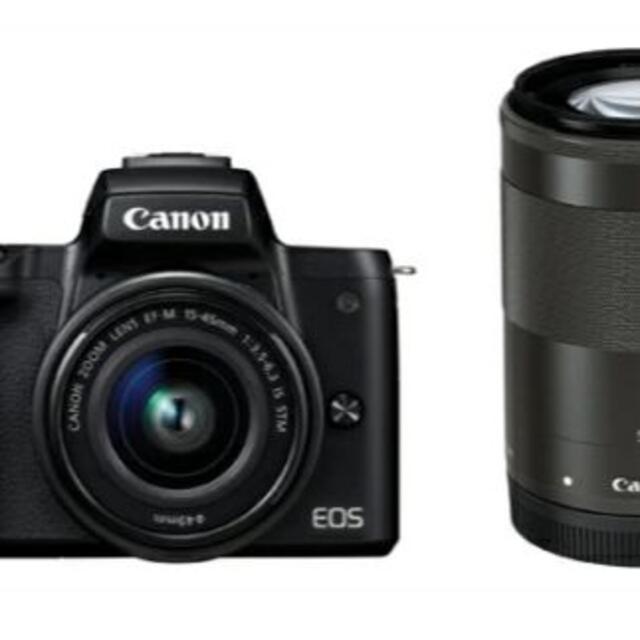 Canon - キヤノン EOS Kiss M(ブラック) ダブルズームキット
