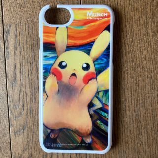 ポケモン(ポケモン)のムンク展コラボ　ピカチュウ　iPhoneケース(iPhoneケース)