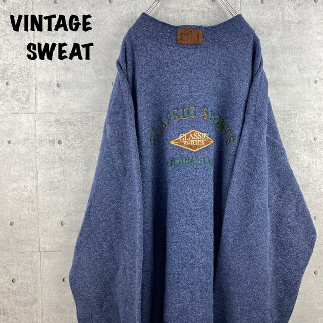 Lee(リー)の【 VINTAGE SWEAT 】トレーナー　ニット　デカロゴ　古着　90s メンズのトップス(スウェット)の商品写真