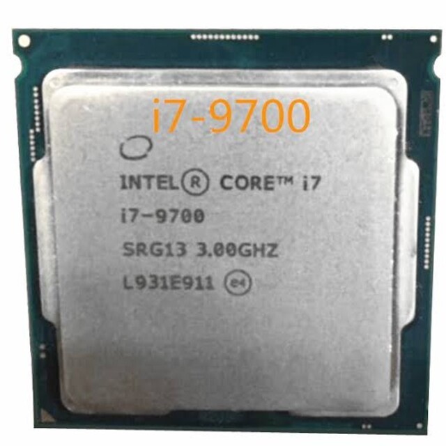 Core i7 9700　インテル