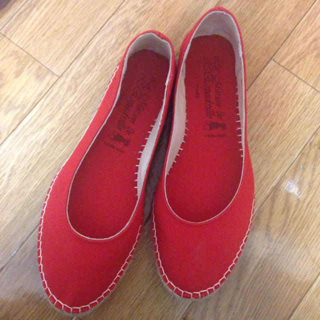 Ron Herman(ロンハーマン)のロンハーマン購入★赤のフラットシューズ レディースの靴/シューズ(バレエシューズ)の商品写真