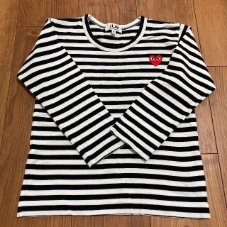 コムデギャルソン(COMME des GARCONS)の値下げ★コム・デ・ギャルソン キッズ  長袖Ｔシャツ ボーダー サイズ6(Tシャツ/カットソー)