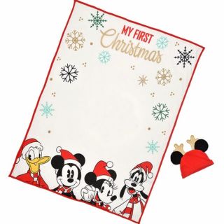 ディズニー(Disney)の新品☆Disney ミッキーマウス クリスマス 帽子&ブランケットセット(その他)