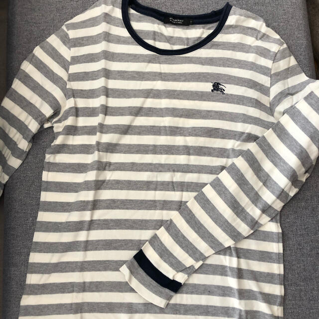 BURBERRY BLACK LABEL(バーバリーブラックレーベル)のバーバリー  ブラックレーベル  ロンT カットソー　ボーダー メンズのトップス(Tシャツ/カットソー(七分/長袖))の商品写真