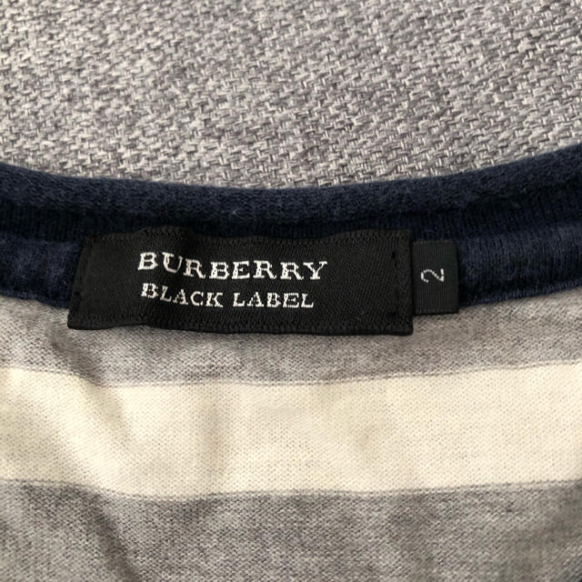 BURBERRY BLACK LABEL(バーバリーブラックレーベル)のバーバリー  ブラックレーベル  ロンT カットソー　ボーダー メンズのトップス(Tシャツ/カットソー(七分/長袖))の商品写真