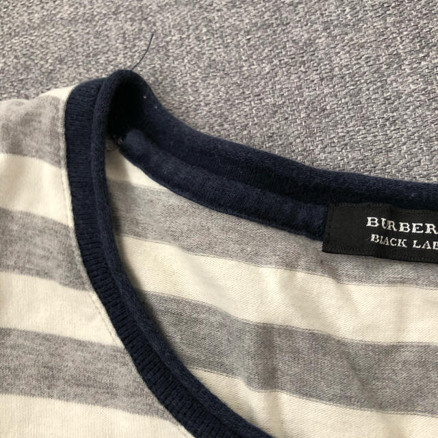 BURBERRY BLACK LABEL(バーバリーブラックレーベル)のバーバリー  ブラックレーベル  ロンT カットソー　ボーダー メンズのトップス(Tシャツ/カットソー(七分/長袖))の商品写真