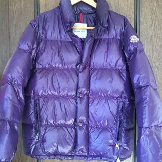 モンクレール(MONCLER)のモンクレール　シャイニーパープル　size0 最終値下げ。(ダウンジャケット)