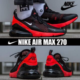 ナイキ(NIKE)のNIKE AIR MAX 270 BLACK / RED 27cm(スニーカー)