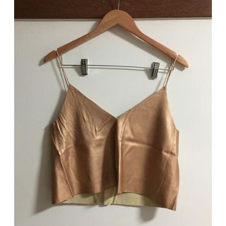 ザラ(ZARA)のZARA レザー風キャミソール(キャミソール)