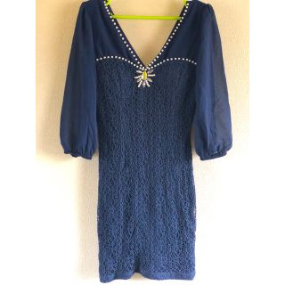 デイジーストア(dazzy store)のキャバドレス👗dazzystore👗ネイビー👗(ナイトドレス)