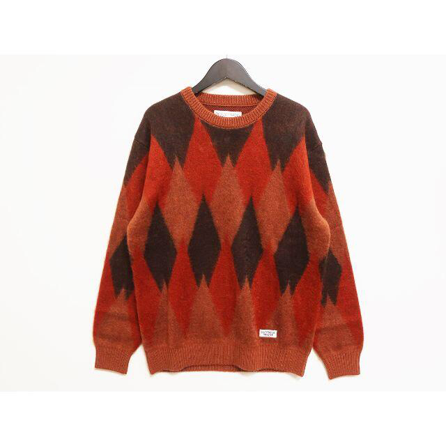 WACKO MARIA(ワコマリア)のDIAMOND MOHAIR CREW NECK SWEATER ワコマリアXL メンズのトップス(ニット/セーター)の商品写真