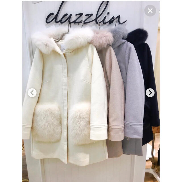 dazzlin(ダズリン)のdazzlin FOXファーポケットコート レディースのジャケット/アウター(毛皮/ファーコート)の商品写真