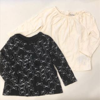 ベビーギャップ(babyGAP)の未使用品☆babygap長袖カットソー2枚 /TシャツH&Mプティマインzara(シャツ/カットソー)