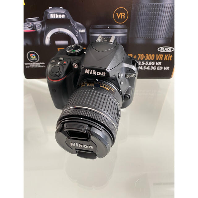 【正規品質保証】 Nikon D3400 ダブルズームキット BLACK Bluetooth デジタル一眼