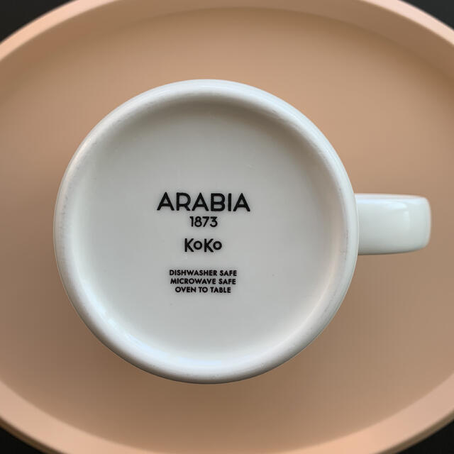 ARABIA(アラビア)のARABIA アラビア　マグカップ   KoKo ココ　ホワイト インテリア/住まい/日用品のキッチン/食器(グラス/カップ)の商品写真