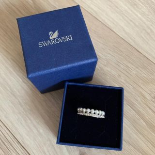 スワロフスキー(SWAROVSKI)のスワロフスキー　パールリング　(リング(指輪))