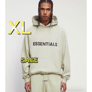 フィアオブゴッド(FEAR OF GOD)のFOG Essentials  エッセンシャルズパーカー SAGE グリーンXL(パーカー)