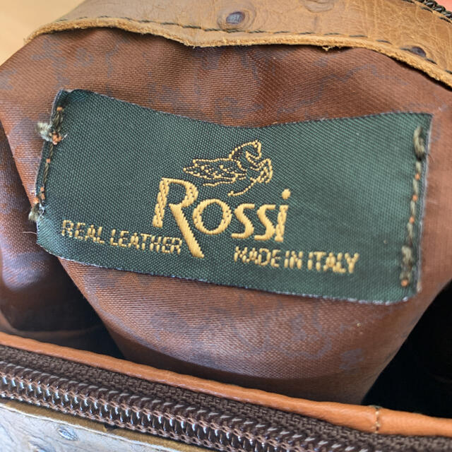 【ROSSI/made in Itary】オーストリッチ　ショルダーバック