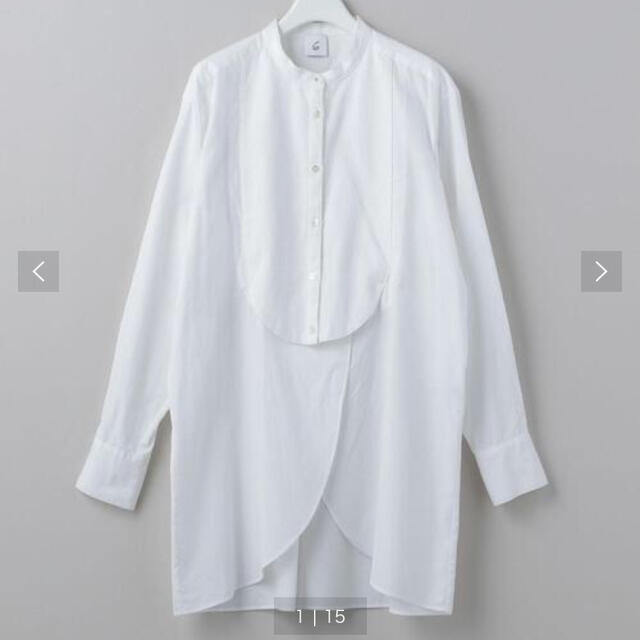 BEAUTY&YOUTH UNITED ARROWS(ビューティアンドユースユナイテッドアローズ)の【11/14まで専用】6 roku Dress shirt  ホワイト38サイズ レディースのトップス(シャツ/ブラウス(長袖/七分))の商品写真