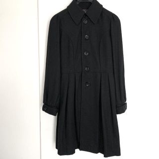 ダブルクローゼット(w closet)の未使用【w closet】ロングコート　アウター　ブラック(ロングコート)