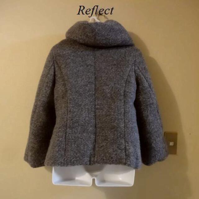 ReFLEcT(リフレクト)のReflectリフレクト♡グレーゴールドラメ毛配合柔らかコート レディースのジャケット/アウター(ノーカラージャケット)の商品写真