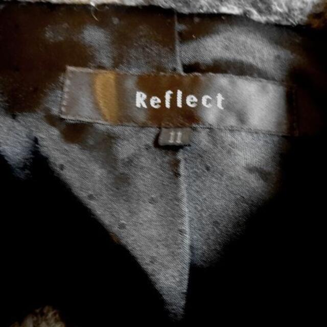 ReFLEcT(リフレクト)のReflectリフレクト♡グレーゴールドラメ毛配合柔らかコート レディースのジャケット/アウター(ノーカラージャケット)の商品写真