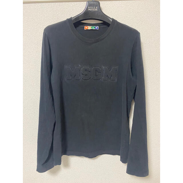 MSGM(エムエスジイエム)のMSGM 黒ロンT メンズのトップス(Tシャツ/カットソー(七分/長袖))の商品写真