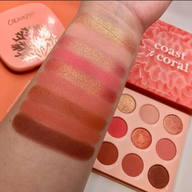 colourpop(カラーポップ)のカラーポップ 9色 アイシャドウ coast to coral コスメ/美容のベースメイク/化粧品(アイシャドウ)の商品写真