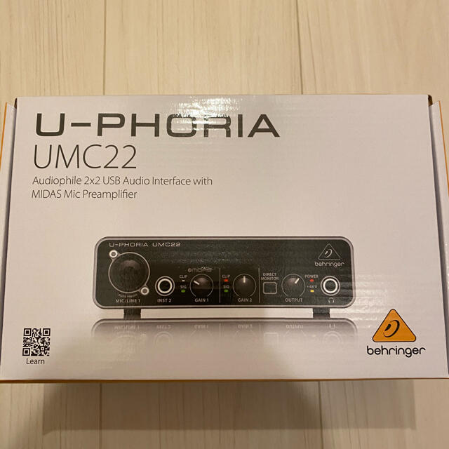 ベリンガー　値下】Behringer　UMC22　U-PHORIA　オーディオインターフェイス