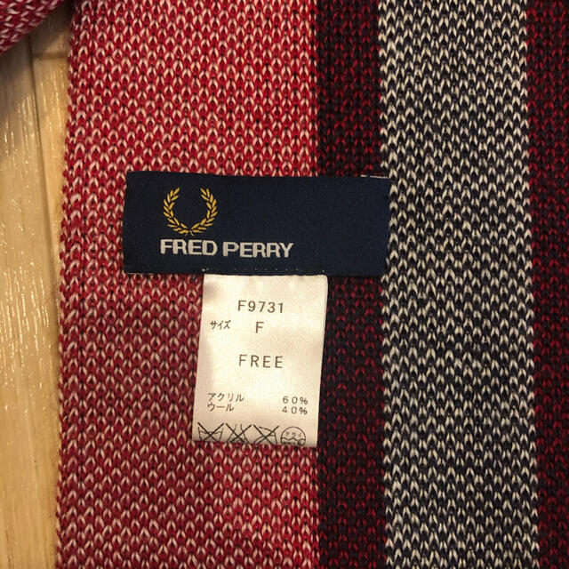 FRED PERRY(フレッドペリー)のFRED PERRY ユニオンジャック柄  マフラー メンズのファッション小物(マフラー)の商品写真