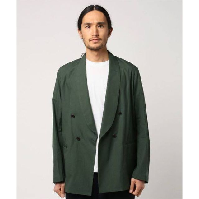 WASHED FINX TWILL SHAWL COLLAR JACKET