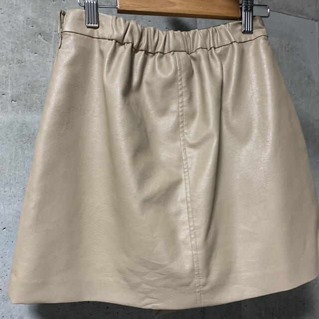 SPIRAL GIRL(スパイラルガール)のレザーミニチュニック レディースのスカート(ミニスカート)の商品写真