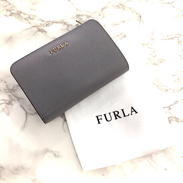 FURLA フルラ 二つ折財布 折財布 グレーグレーサイズ