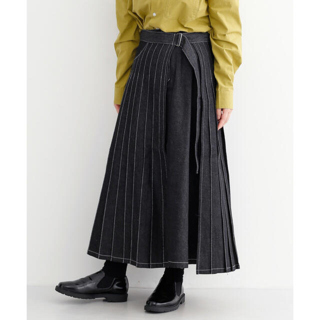 merlot(メルロー)のMERLOT IKYU*デニムロングスカート レディースのスカート(ロングスカート)の商品写真
