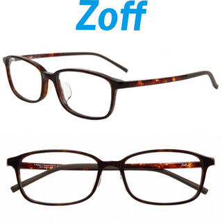 ゾフ(Zoff)のZoff メガネ　SUPER LIGHT SLIM ウェリントン　べっ甲柄　眼鏡(サングラス/メガネ)