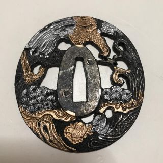 雉子　鍔(武具)