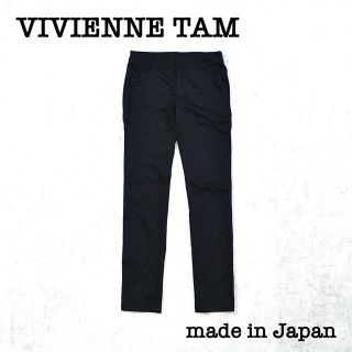 ヴィヴィアンタム(VIVIENNE TAM)のVIVIENNE TAM ヴィヴィアンタム スラックス ストレッチ モード レア(クロップドパンツ)