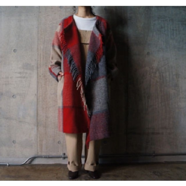 H(アッシュ)　Tweedmill Check Coat100%WOOL原産国