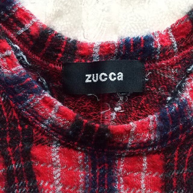 ZUCCa(ズッカ)の美品ZUCCA チェック ジャガード カットソー ニットセーター レディースのトップス(ニット/セーター)の商品写真