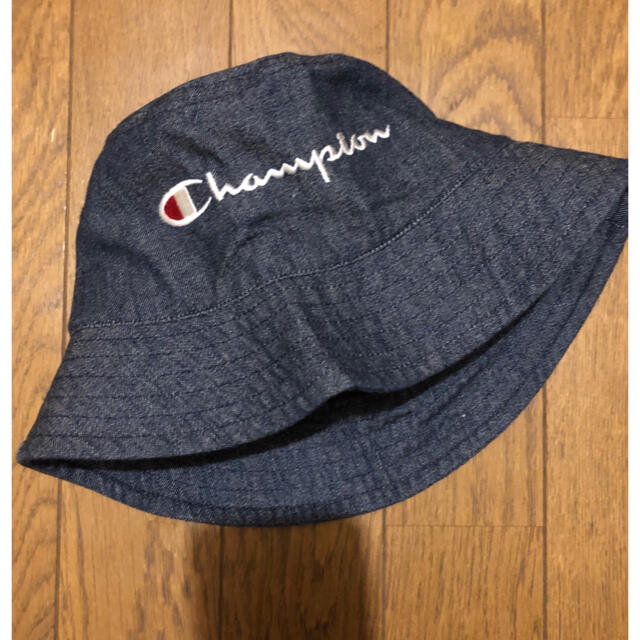 Champion(チャンピオン)の美品　チャンピオン  ハット　デニム キッズ/ベビー/マタニティのこども用ファッション小物(帽子)の商品写真