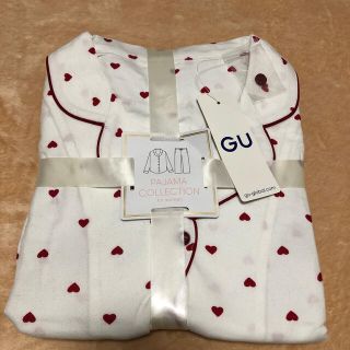 ジーユー(GU)の【新品】GU パジャマ ハート 長袖 XL(パジャマ)