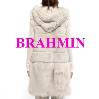 ブラーミン(BRAHMIN)の❤️ストロベリー様専用❤️BRAHMIN フード付きファーロングベスト (ベスト/ジレ)